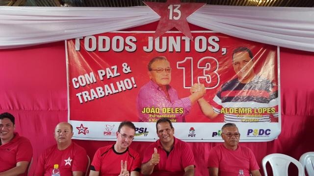 Ao lado do Dep Leo de Brito, Aldemir Lopes é oficializado candidato à reeleição em Marechal Thaumaturgo