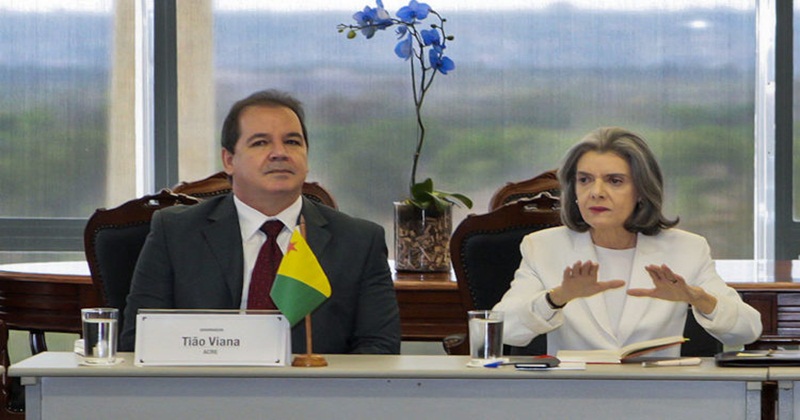 Tião Viana se reúne com nova presidente do STF