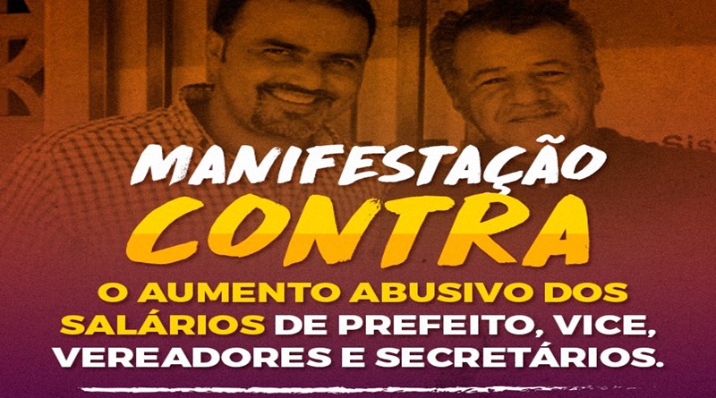 Em Cruzeiro do Sul, população planeja manifestação contra aumento abusivo de salário de vereadores, prefeito, vice-prefeito e secretários