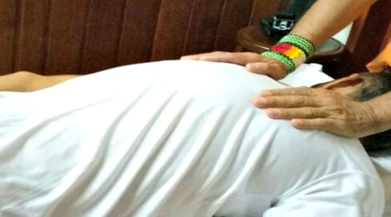 Para aliviar estresse, PMs recebem massagem terapêutica em Cruzeiro do Sul