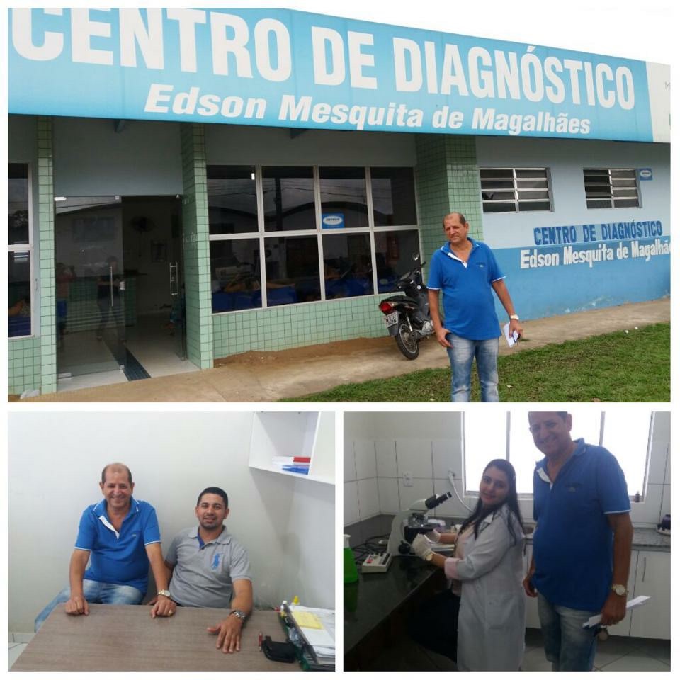 Vereador Ronaldo da Farmácia visita instalações do Centro de Diagnósticos do Município