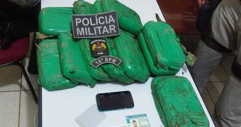 PM prende homem com 15 Kg de cocaína