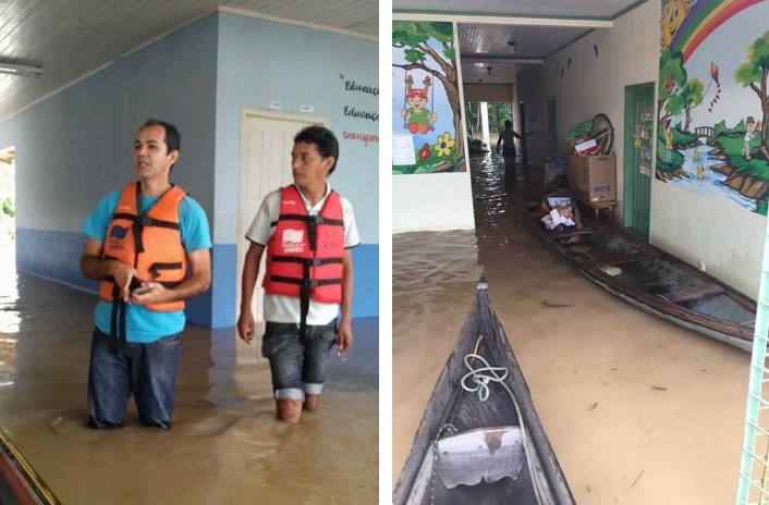 Escolas municipais atingidas pela enchente do Rio Juruá passam por manutenção