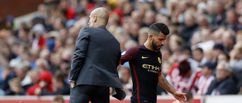 Pep explica Agüero no banco e não descarta saída do argentino