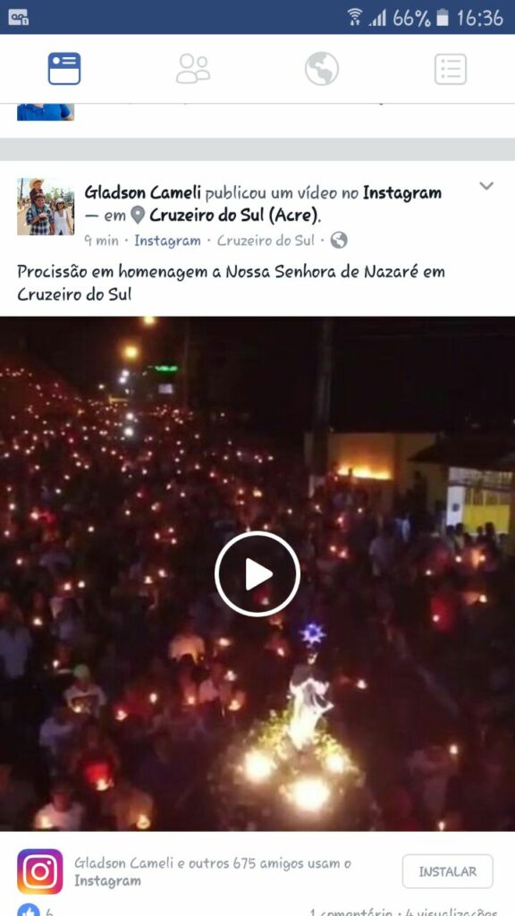 Senador ‘cruzeirense’ erra o nome da padroeira da cidade