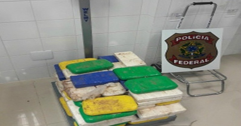 PF apreende 77 Kg de cocaína, armas e munição para fuzil