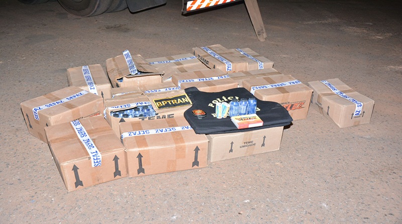 Polícia apreende 250 quilos de pólvora em posto de fiscalização