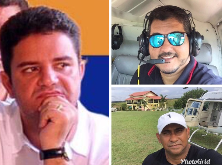 De helicóptero, Gladson e assessores vão a churrasco na fazenda de Vagner