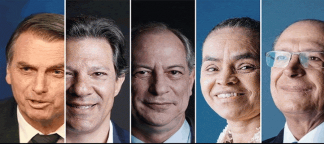 Urgente: Pesquisa Ibope para presidente: Bolsonaro, 27%; Haddad, 21%; Ciro, 12%; Alckmin, 8%; Marina, 6%