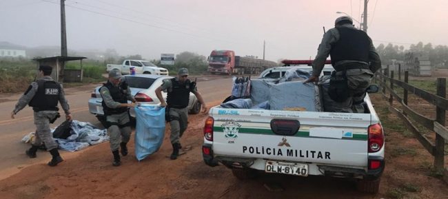 Polícia apreende mercadoria ilegal em operação na fronteira