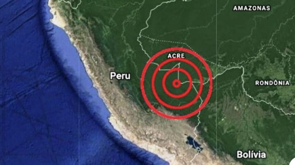 Peru registra terremoto e população sente prédios balançarem no Acre