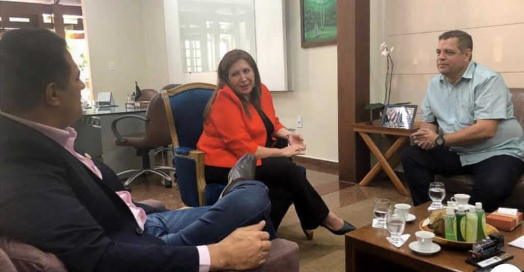 Vice-governador Major Rocha recebe visita da ministra do Paraguai