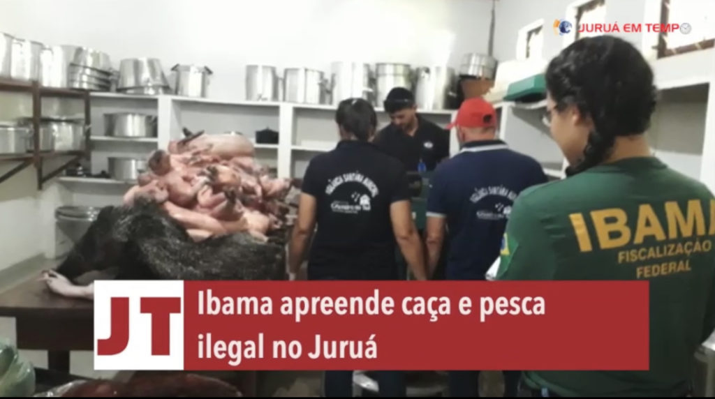 Vídeo: Ibama apreende caça e pesca ilegal no Juruá; três pessoas foram autuadas