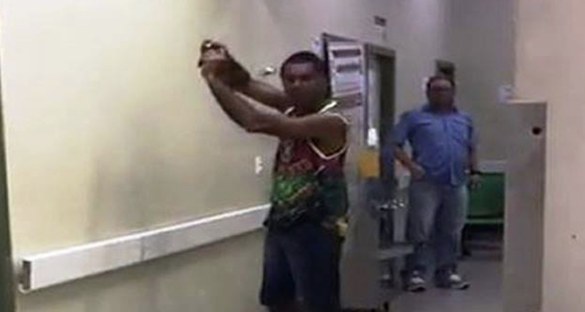 Vídeo: Em Rio Branco, homem grita por Socorro com braço quebrado nos corredores do Huerb