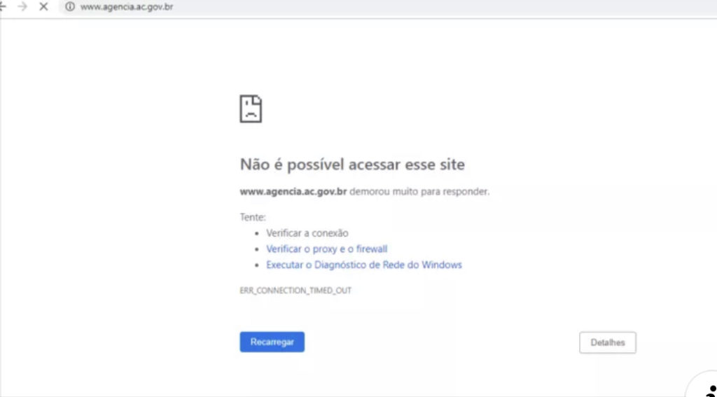 No Acre, governo diz que site oficial foi alvo de ataques constantes nos últimos dias