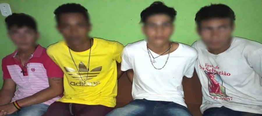 Quarteto assalta frentista para brincar o carnaval, mas é detido pela polícia