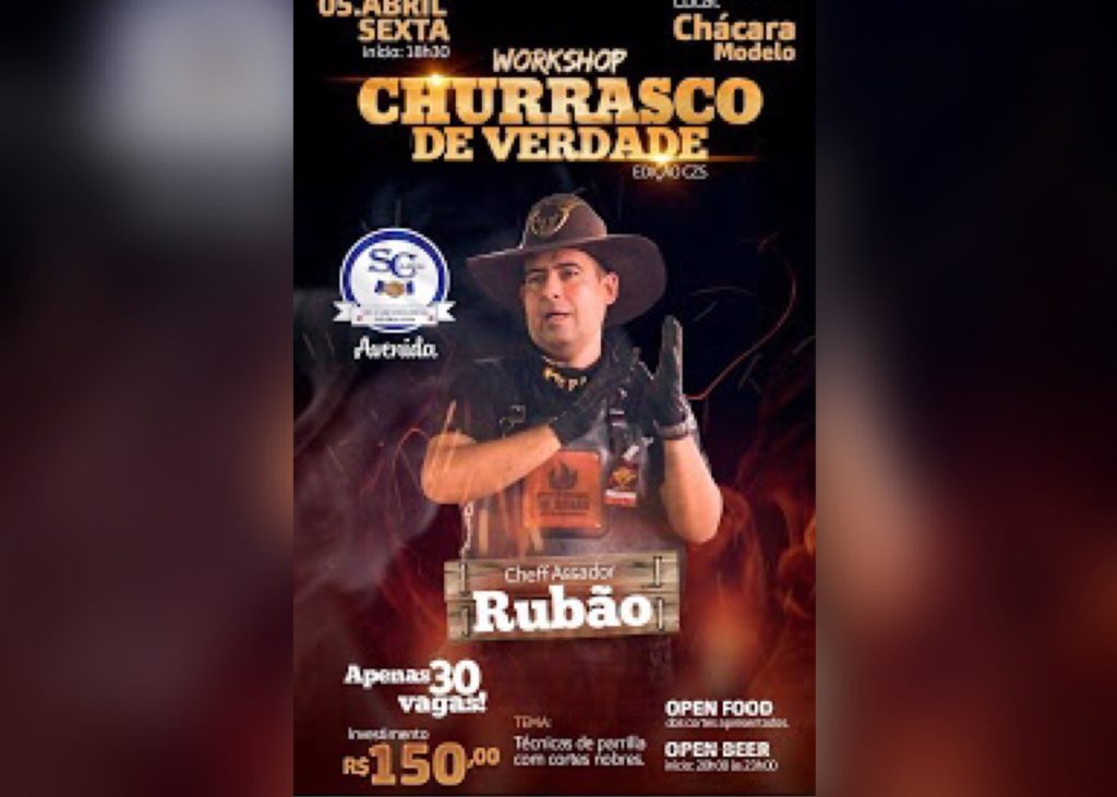 Cruzeiro do Sul recebe workshop para churrasqueiros no próximo dia 5 de abril