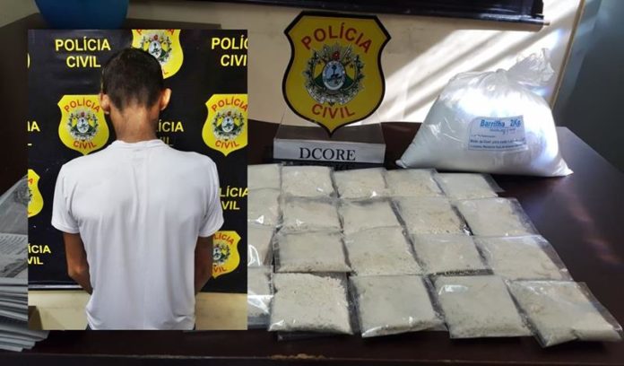 “Cachacinha” é localizado após roubar celular e acaba preso com grande quantidade de cocaína