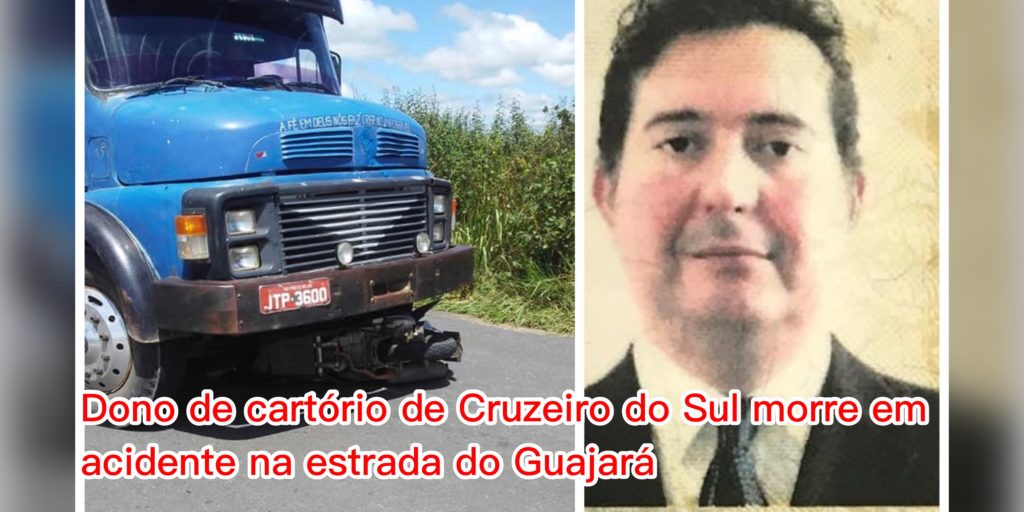 Dono de cartório de Cruzeiro do Sul morre em acidente na estrada do Guajará