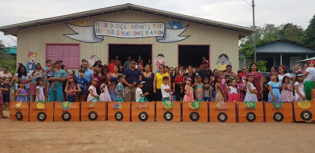 Escola infantil de Marechal Thaumaturgo realiza projeto sobre educação alimentar