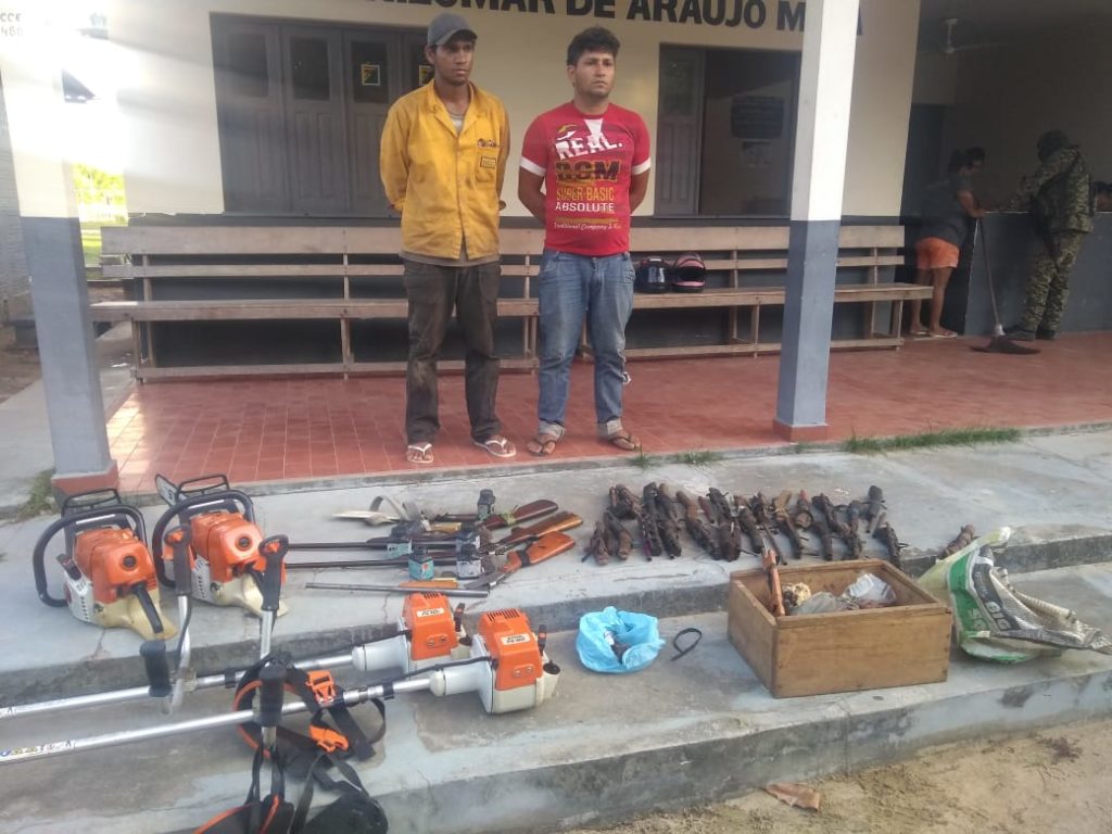 Operação conjunta em Mâncio Lima apreende quase 30 armas de fogo