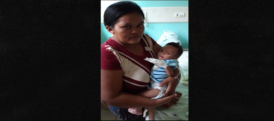Em Cruzeiro do Sul, mãe pede ajuda para filho de sete meses com suspeita de câncer