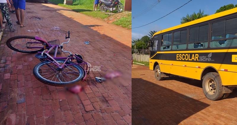 Tragédia: ônibus escolar atropela e mata criança de 5 anos que chegava na escola