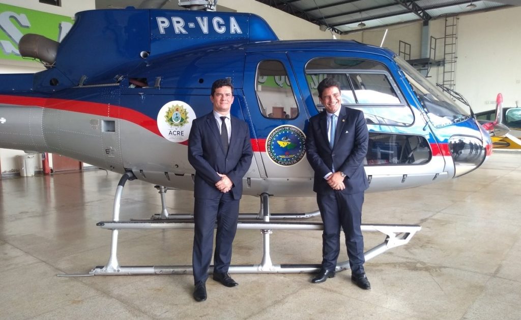 Aeronaves doadas pelo ministro Sérgio Moro estão no prego no hangar do Aeroporto de Rio Branco