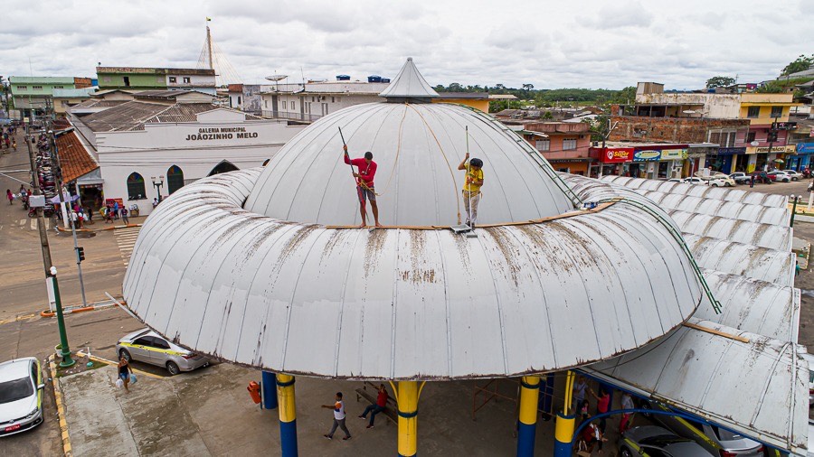Prefeitura de Cruzeiro do Sul realiza revitalização da Praça dos Taxistas