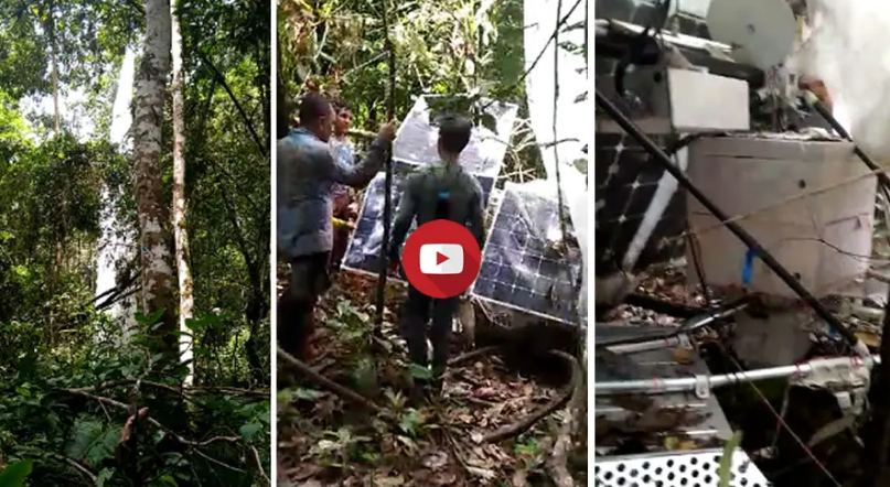 Balão do Google cai no meio da floresta entre o Acre e o Amazonas e é resgatado