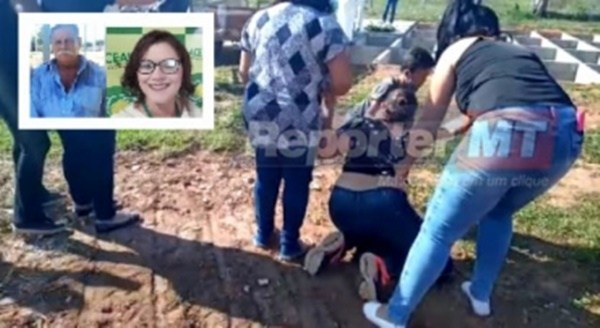 Pegou vírus em festa: filhas choram e pedem perdão durante enterro de mãe morta por Covid-19