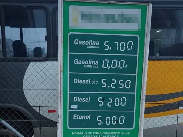 Após novo aumento, gasolina chega a R$ 5,70 em Cruzeiro do Sul