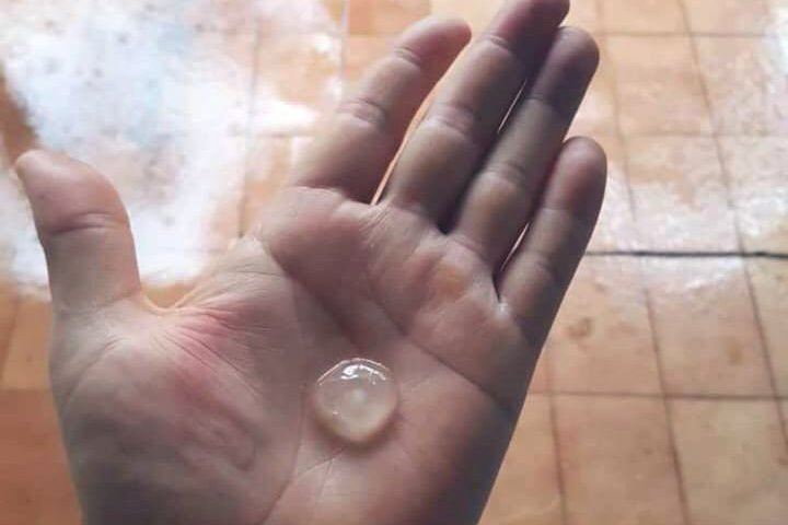 Friagem esperada no AC chega a Porto Velho com chuva de granizos