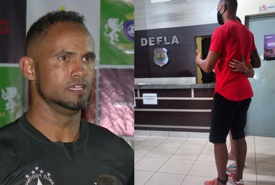Goleiro Bruno procura Defla e reclama que tornozeleira está machucando e dificultando ele jogar