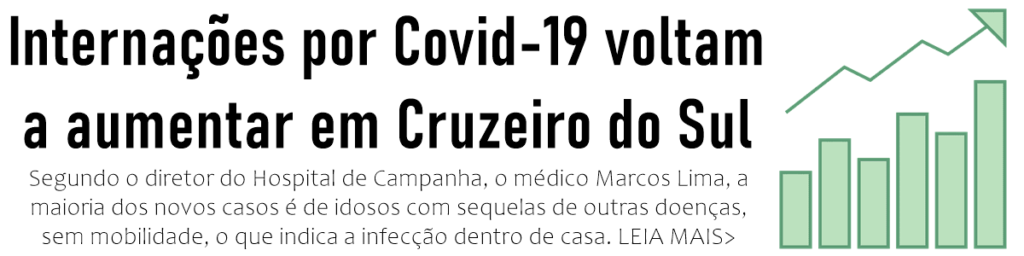 Internações por Covid-19 voltam a aumentar em Cruzeiro do Sul