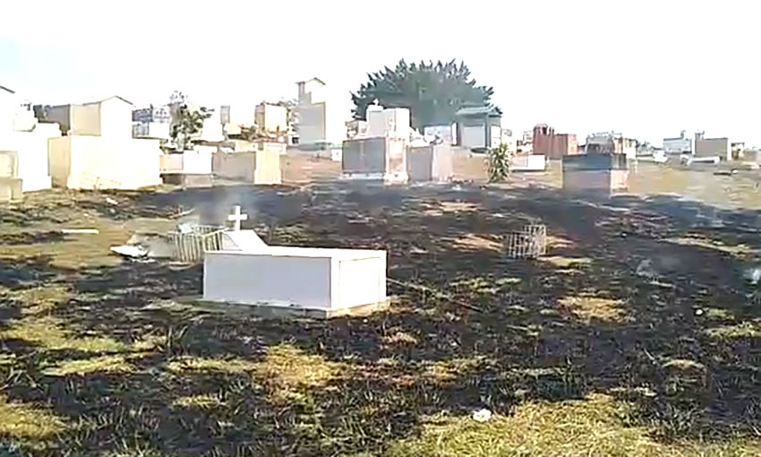 Cemitério Jardim da Saudade sofre incêndio criminoso em Rio Branco