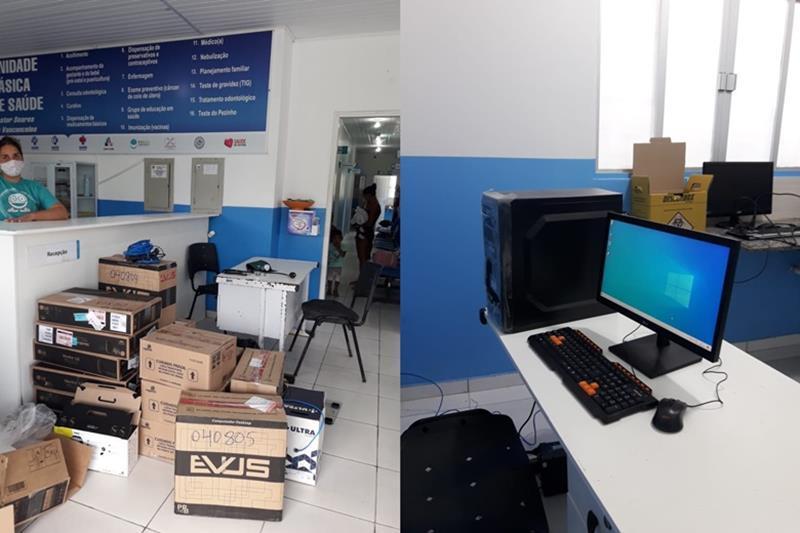 FCCV instala computadores na UBS Nestor Soares para permitir utilização de prontuário eletrônico