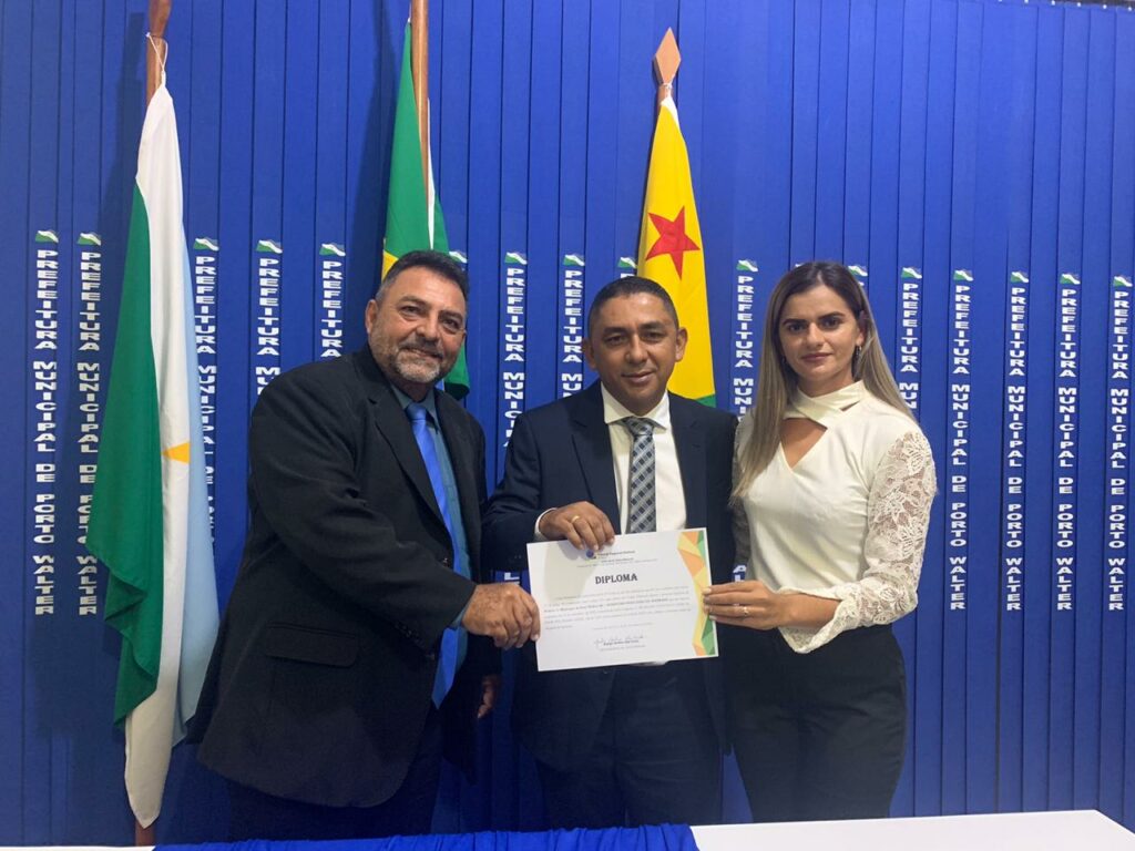 Porto Walter: César Andrade é diplomado em solenidade online pelo TRE-AC