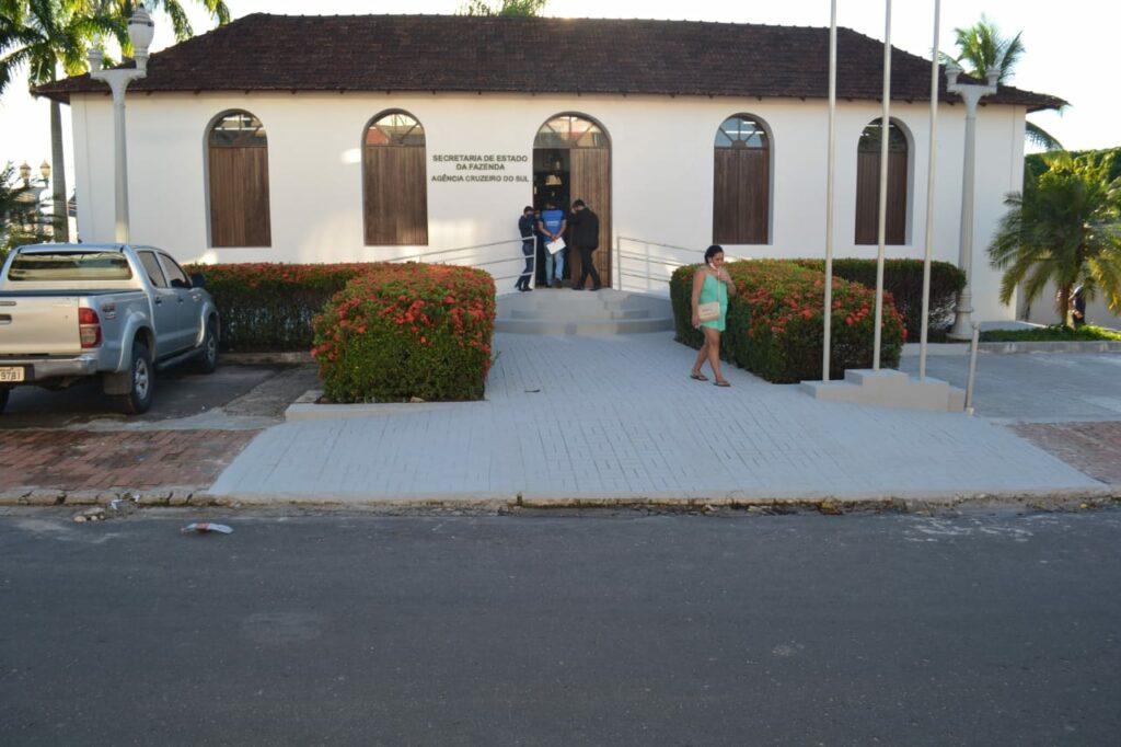 Em Cruzeiro do Sul, obras de reforma do prédio da Sefaz estão 90% concluídas