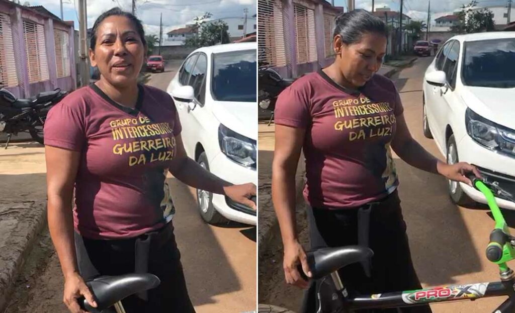 Dona de casa de Capixaba agradece Gladson pelo presente dado ao filho