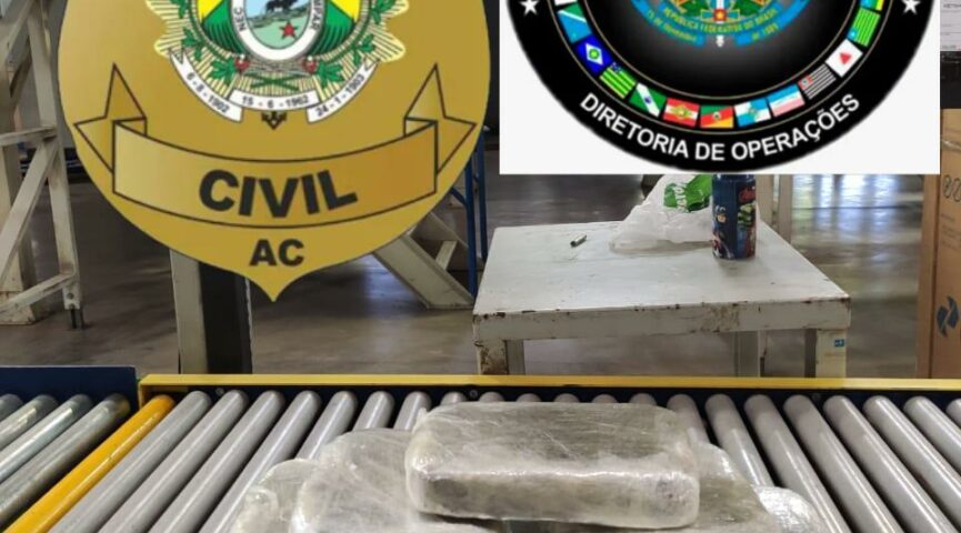 Mais de 40kg de cocaína enviadas pelos Correios são interceptados pela polícia no AC
