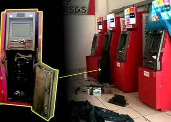 10 homens armados invadem supermercado, estouram caixa eletrônico e fogem com dinheiro