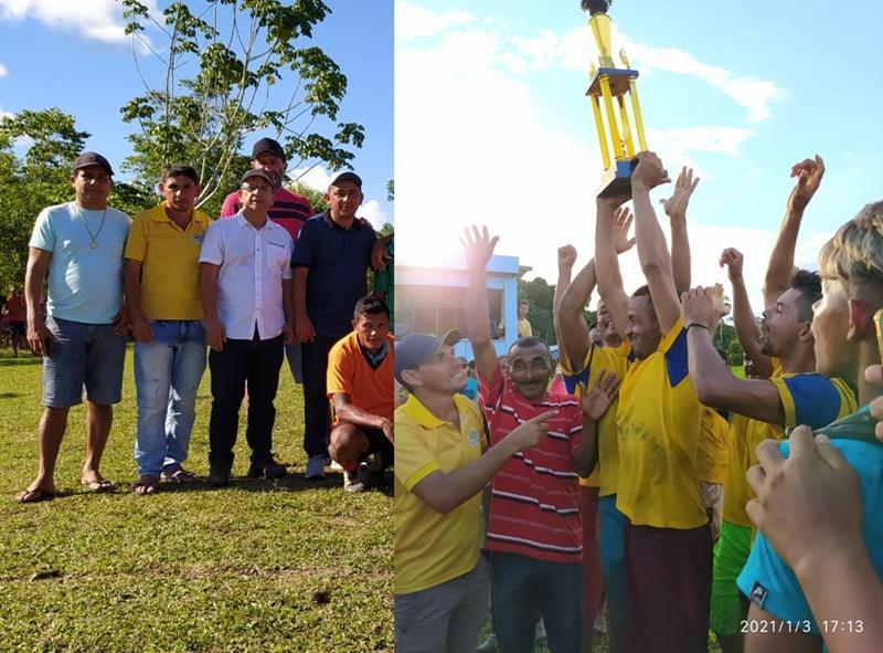 Deputado Gonzaga apoia campeonato de futebol no Juruá e parabeniza equipe campeã
