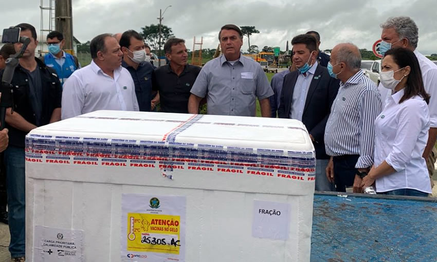 Acre recebe quase 22 mil doses de vacina contra a Covid-19