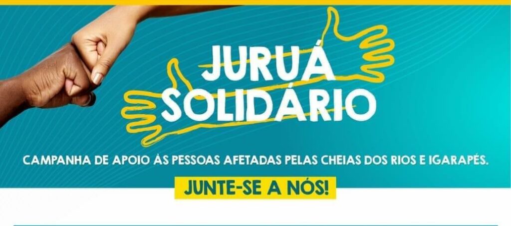Campanha Juruá Solidário lança chave pix e conta corrente do fundo de assistência social para doação