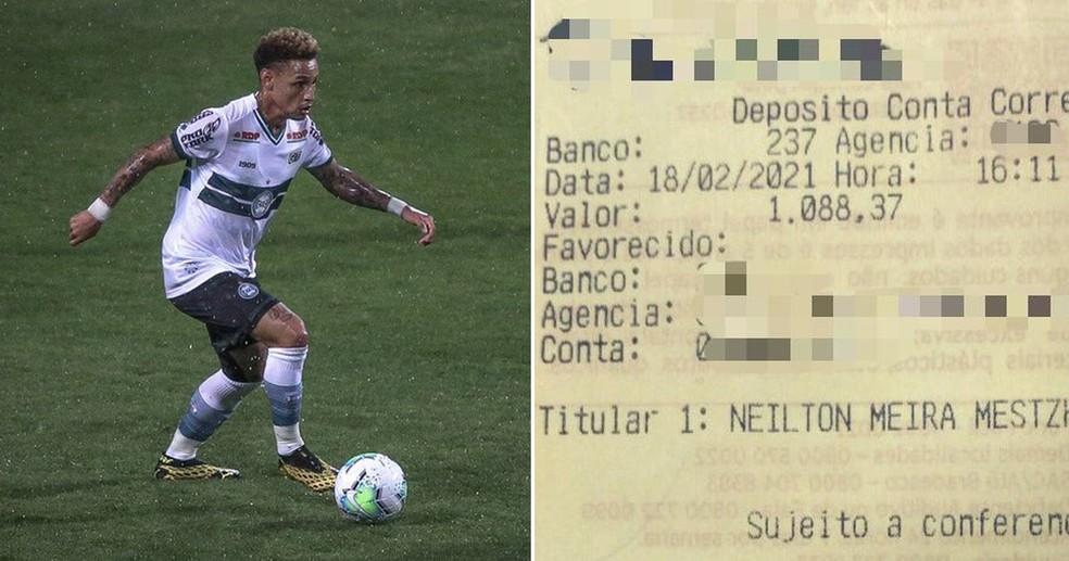 Jovem erra número ao fazer depósito e acaba transferindo R$ 1 mil para jogador de futebol