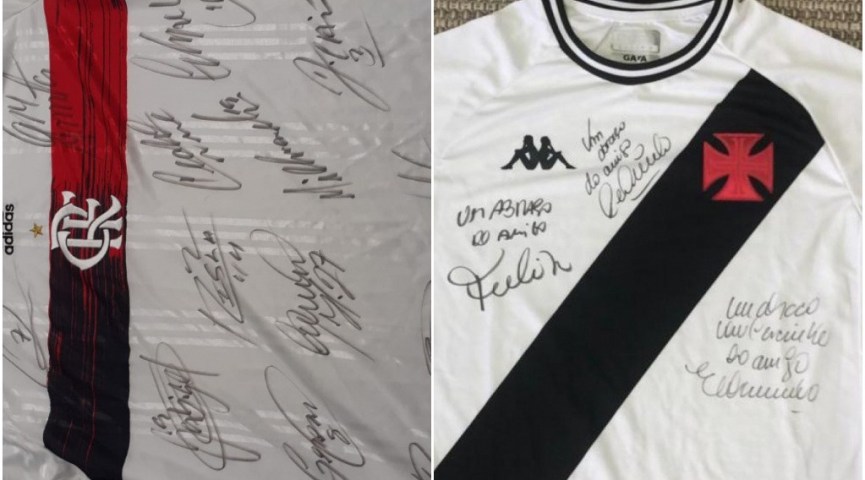 Camisas do Vasco e Flamengo autografadas serão sorteadas para ajudar vítimas de cheias no AC