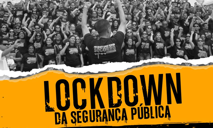 Policiais irão paralisar na próxima segunda-feira (22), por vacinação e congelamento de salários