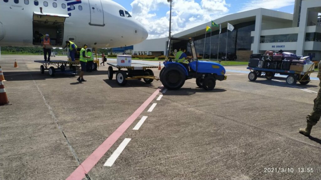 Acre recebe 7º lote de vacinas contra a Covid-19 com mais 5,8 mil doses da CoronaVac
