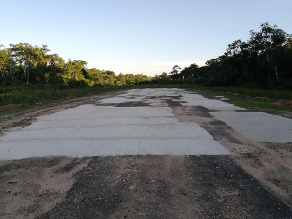 Obra de manutenção do aeroporto de Marechal Thaumaturgo está 50% concluída